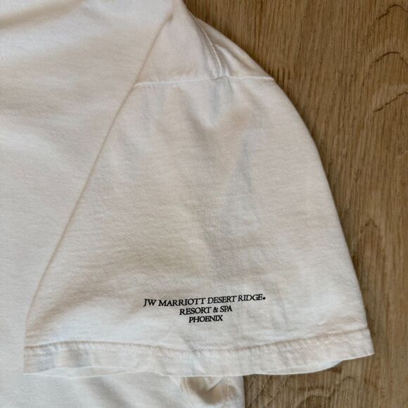 Gildan Elemental Symbols JW Marriott Phoenix Tee White XXL Fire Water Earth Sky - Picture 3 of 6